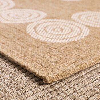 Tapis aspect Jute Nature 8868 blanc 3