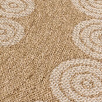 Tapis aspect Jute Nature 8868 blanc 7