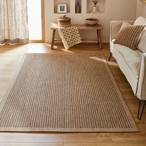 Tapis aspect Jute Nature 8876 marron