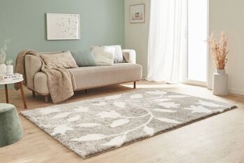 Tapis shaggy doux Oslo 637 gris 5