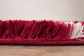 Tapis shaggy doux Oslo 677 rouge 4