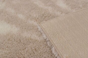 Tapis shaggy doux Oslo 677 beige 5