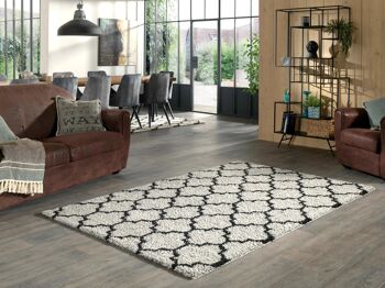 Tapis shaggy TRELLIS 350 gris 2