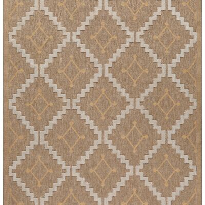 TULUM - tappeto da soggiorno - interno ed esterno giallo - motivi geometrici effetto iuta