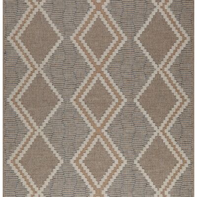 Jute look rug TULUM 9048 blue