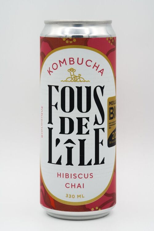 Kombucha Hibiscus Chaï Canette 33cl