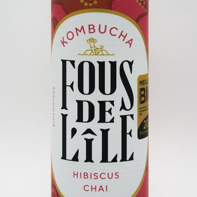 Kombucha Hibiscus Chaï Canette 33cl