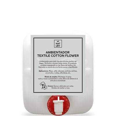Deodorante per ambienti tessili Fiore di cotone tessile Natury 20L