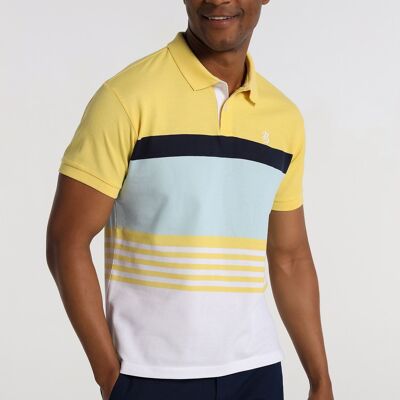 BENDORFF - Short Sleeve Woven Stripe Polo Shirt | 124496