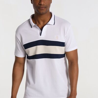BENDORFF - Polo ShirtShort Sleeve Striped Buttonless Placket | 124523