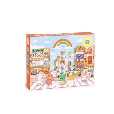 Puzzle del distrito de Shibuya – Ediciones Heol – 1000 piezas