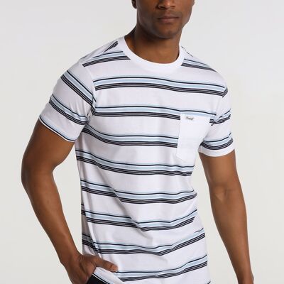 BENDORFF – T-Shirt mit kurzen Ärmeln, gewebter Streifentasche | 124548