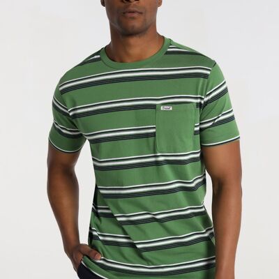 BENDORFF - T-Shirt Short Sleeve Woven Stripe Pocket | 124550