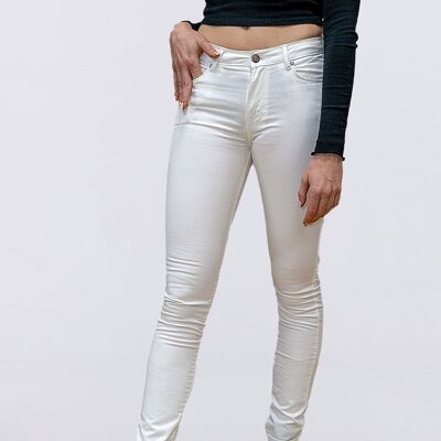 LOIS JEANS – Skinny-Fit-Hose in Twill-Farbe | 124571