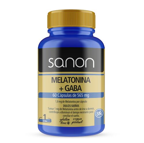 SANON Melatonina + Gaba 60 cápsulas de 565 mg