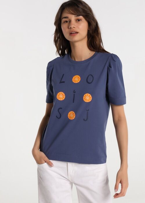 LOIS JEANS - Volume Fold Sleeve T-Shirt | 124615