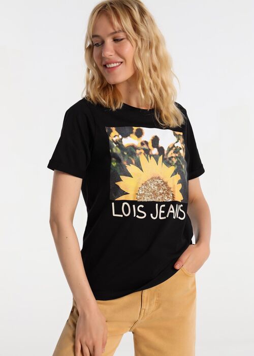 LOIS JEANS - Sequins Detail T-shirt | 124619