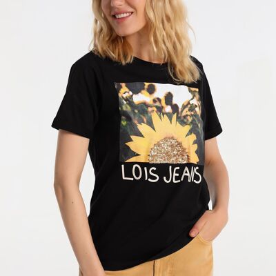 LOIS JEANS – T-Shirt mit Paillettendetail | 124619