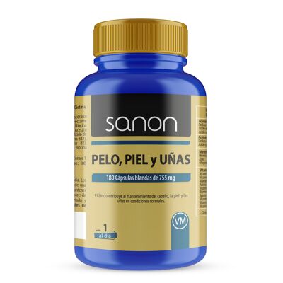 SANON Pelo, piel y uñas 180 cápsulas blandas 755 mg