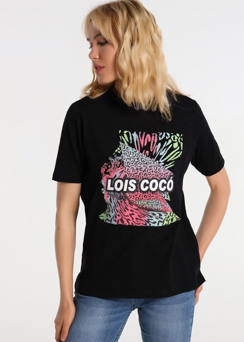 LOIS JEANS - T-shirt with Sugar Print Graphic | 124641