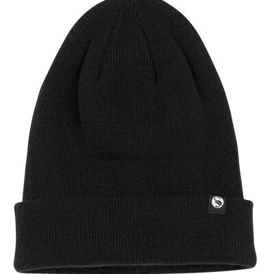 Stark Soul® unisex knitted hat with turn-up and inner fleece