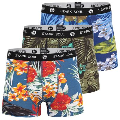 Boxer ALOHA - Lot de 3 boxers-shorts hawaïens