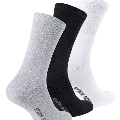 Stark Soul® men's cotton sports and tennis socks from the ESSENTIAL series in a 3-pack