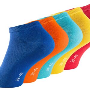 Chaussettes baskets unisexes en coton Stark Soul® couleurs amusantes de la série ESSENTIAL en paquet de 5