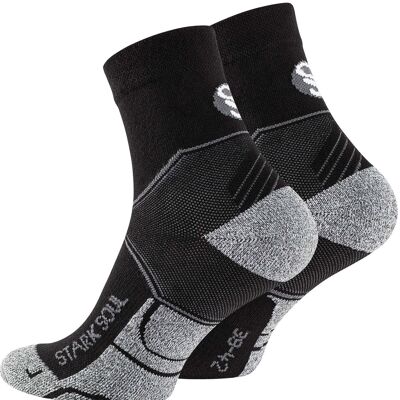 Chaussettes de sport unisexes Stark Soul® à tige courte avec support de cheville dans un seul paquet