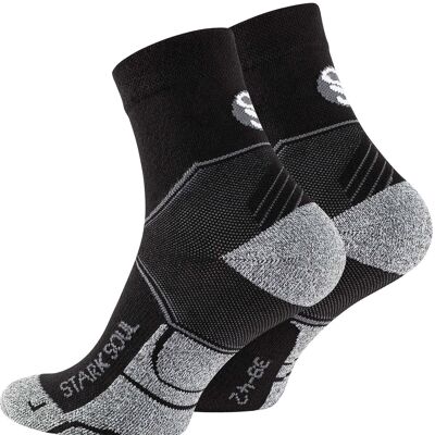 Stark Soul® unisex sports socks in a short shaft design with ankle support in a single pack