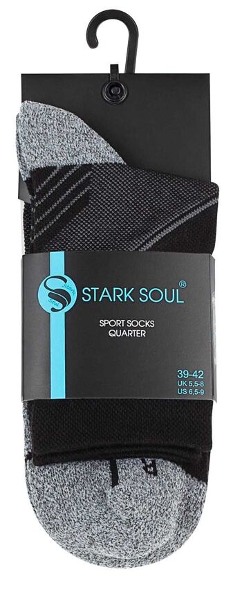 Chaussettes de sport unisexes Stark Soul® à tige courte avec support de cheville dans un seul paquet 2