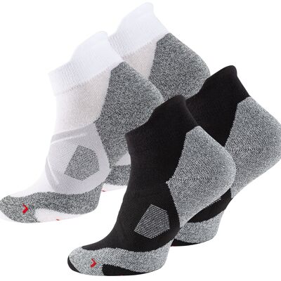 Stark Soul® unisex Sportsocken in Sneakerausführung mit Fersenschutz im Einzelpack