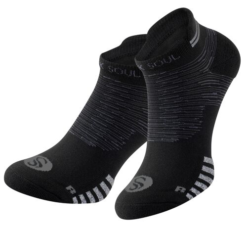 Stark Soul® unisex Sport Sneaker Socken mit Polsterung und Fersenschutz