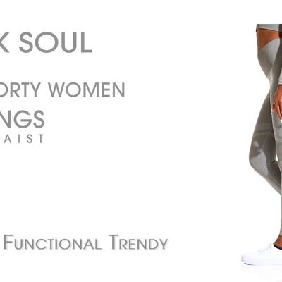 Stark Soul® ladies seamless high waist sport leggings in a single pack