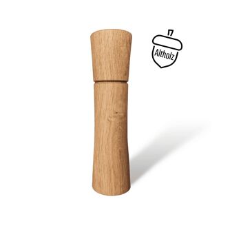 Moulin à épices "PremiumSpice" en bois de récupération - 21 cm 1