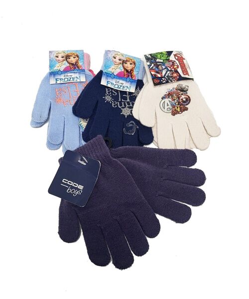 Mix of various Code kids gloves