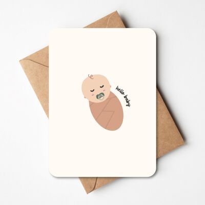 Hello baby card