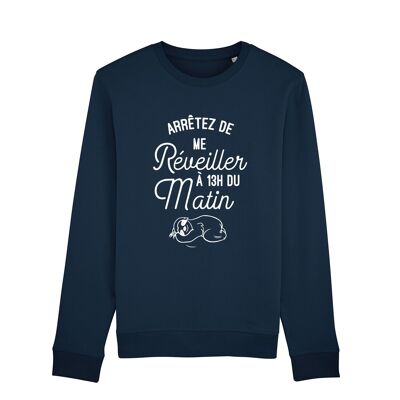 SUDADERA MUJER MARINO STOP DESPIERTO A LA 1 DE LA MAÑANA