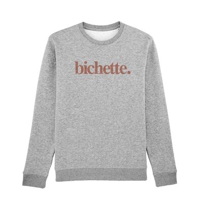 BICHETTE DAMEN-SWEATSHIRT MIT HERZGRAU