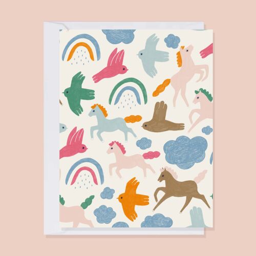 Wild horses - Greeting card (single)