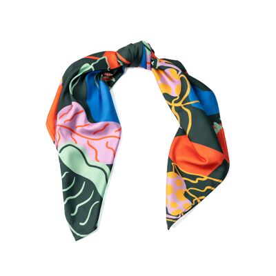 Medium scarf GREEN_BOTANICA