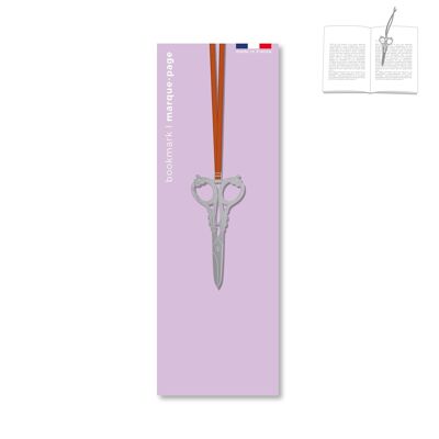 Metal bookmark - scissors
