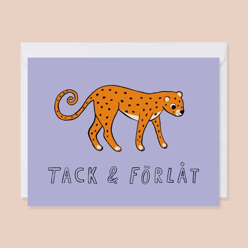 Tack & förlåt - Greeting card (single)