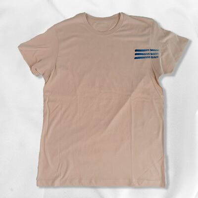 b.WOLLEN.B Black Label THINGS Rosa T-Shirt, handbemalt, Unisex