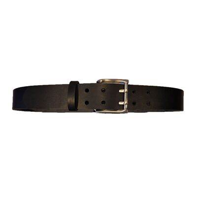French leather belt - Double pin