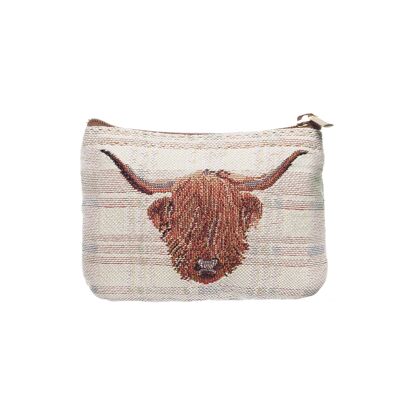 Highland Cow - Monedero con cremallera