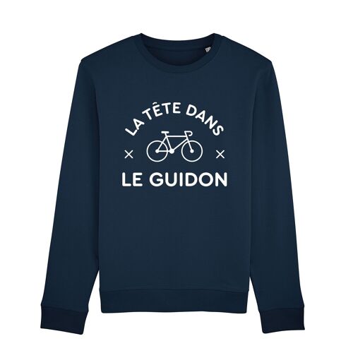 SWEAT NAVY HOMME LA TÊTE DANS LE GUIDON