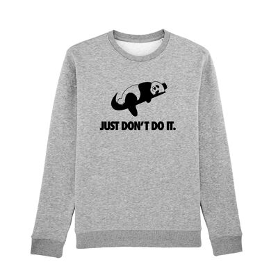 MEN'S HEATHER GRAY SWEATSHIRT JUST DON'T DO IT