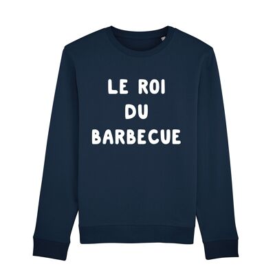 SWEAT NAVY HOMME LE ROI DU BARBECUE