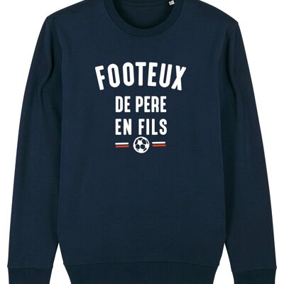 MEN'S NAVY SWEATSHIRT FOOTAGE FROM FATHER TO SON